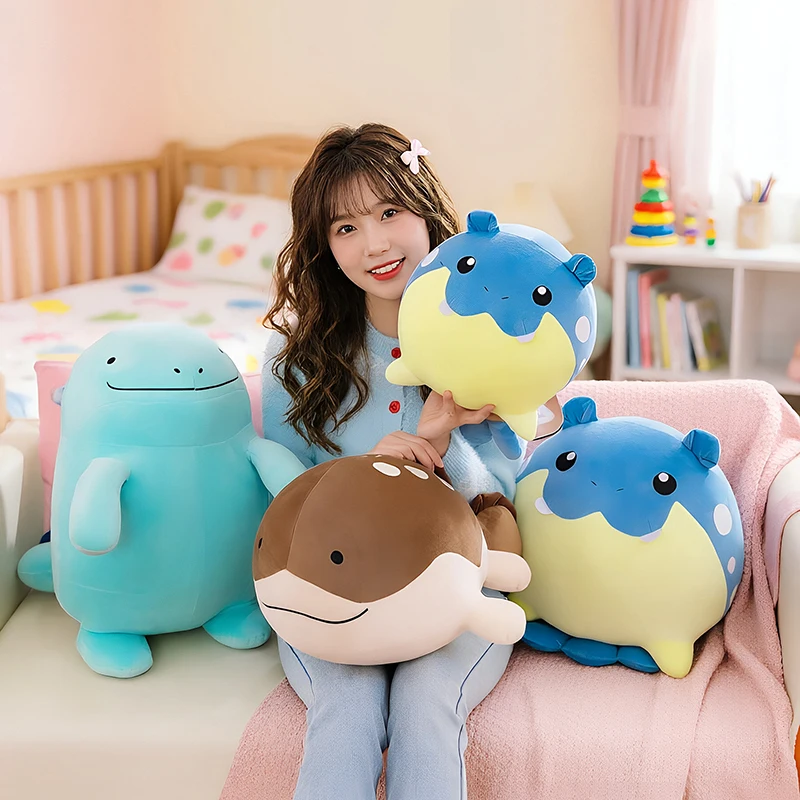 

Плюшевые игрушки Pokemon Quagsire Clodsire Spheal, плюшевые куклы в стиле аниме, мягкие подушки Kawaii, подарки на день рождения для детей