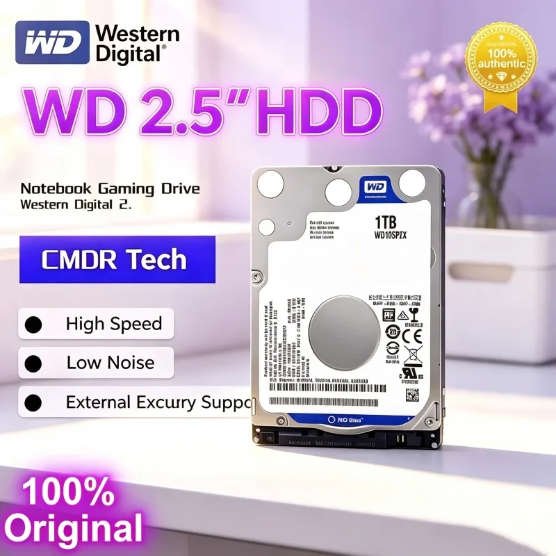 Western Digital WD HDD 500GB 1TB SATA 6.0Gb/s 2.5" Resilient For Indoor Camera Storage Unit HardDisk