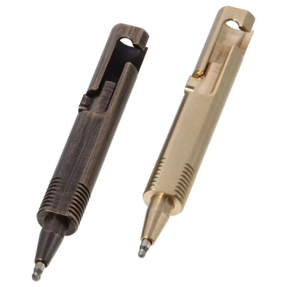 

Mini Brass Pen Pocket Ballpoint Pen Signature Pen Small Bolt Action Ballpoint Pen Refillable Retractable Pens