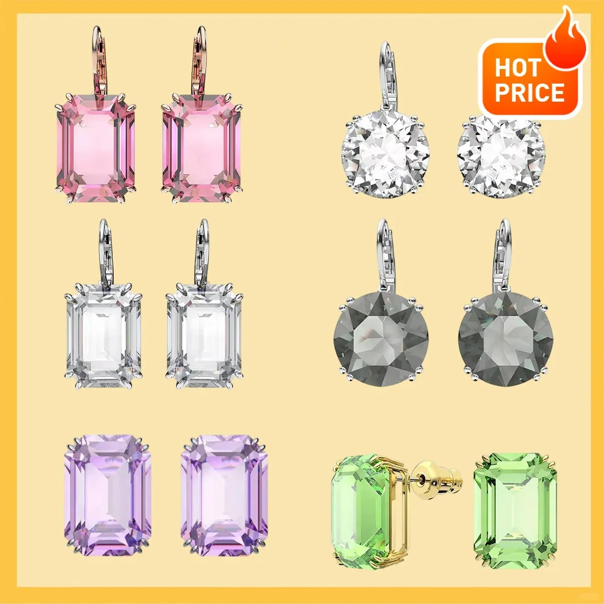 Hot And Popular Multi-style And Multi-color Earrings Suitable For Various Occasions. Highly Recommended By Internet Celebrities.