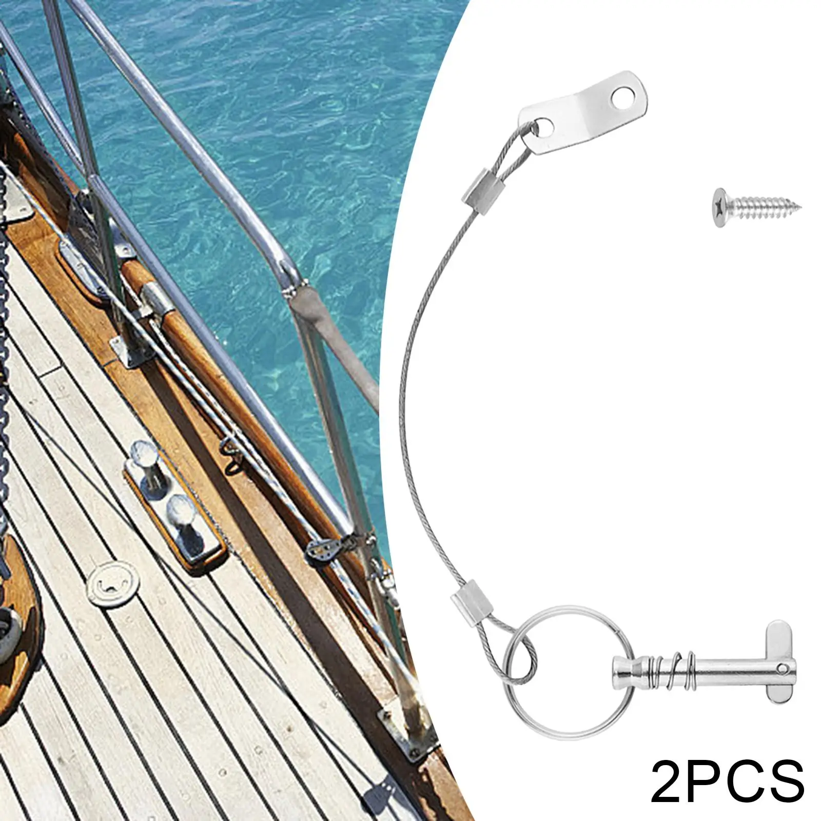 

2 быстроразъемных штифтов для лодок, установочные штифты, верхние штифты для бимини, аксессуары