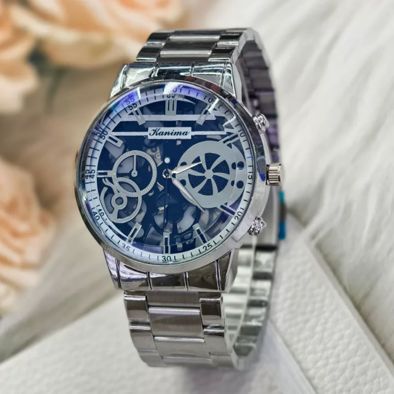 ساعة رجالية فاخرة جديدة وعصرية - مراجعة Skeleton Mechanical Watch وسعره