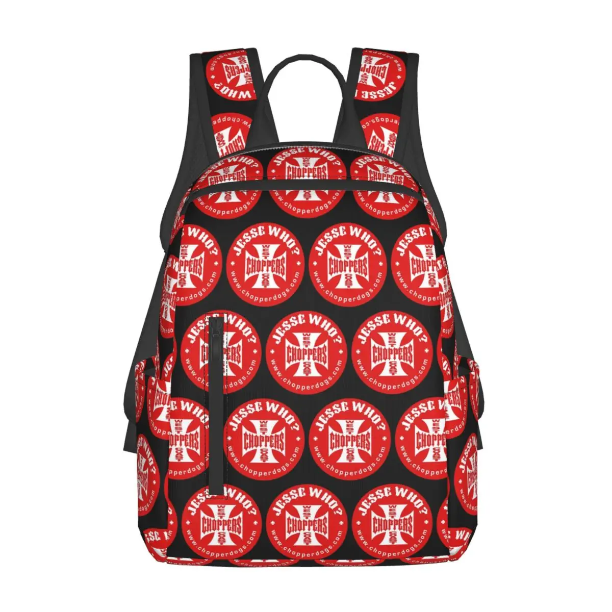 

Персонализированный рюкзак-чопперы с железным крестом на западном побережье, рюкзак большой вместимости, детская сумка для книг, школьная сумка, сумки на плечо