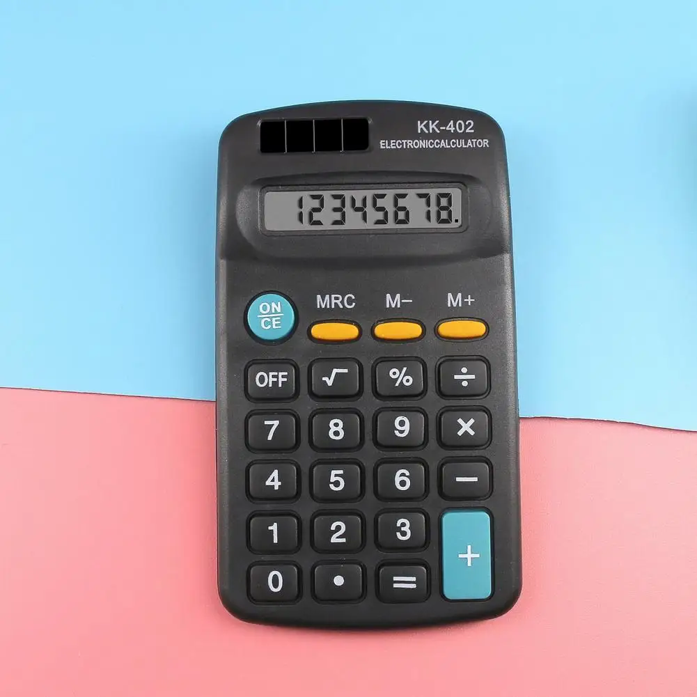 Calculadora de escritorio de alta precisión, ABS, 8 dígitos, portátil, pequeña, LED, pantalla grande, para oficina
