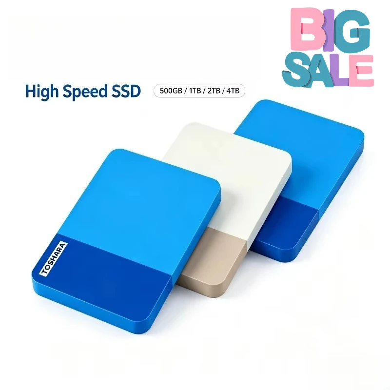 TOSHARA B3 2.5 Inch USB 3.0 Canvio Ready Portable External Hard Disk 500GB 1TB 2TB 4TB for Laptop Mac Android Pro Max HD Ultra