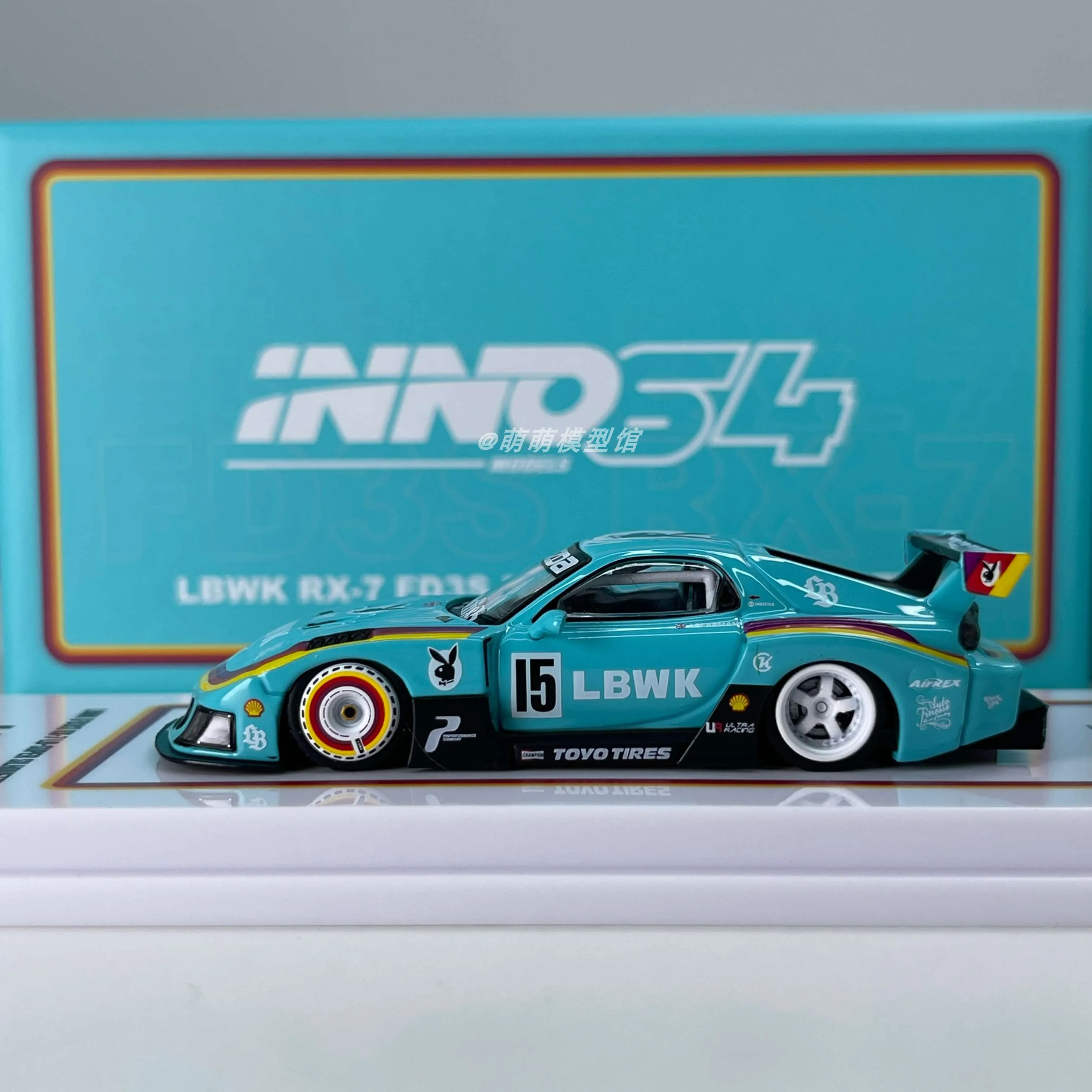 inno 1/64 RX-7 Mazda alloy car model toy