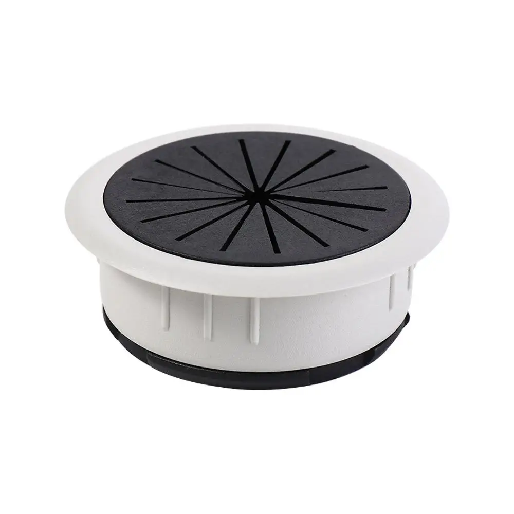 

Table Grommet Dustproof Wire Hole Covers Grommet Plastic Universal Desk Cord Grommet Round 50/60MM Cable Hole Cover Table