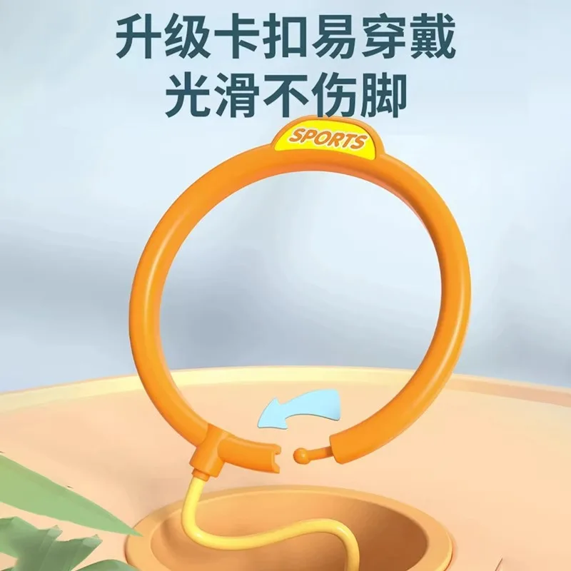 ลูกบอลกระโดดสำหรับเด็ก พร้อมไฟ LED สายรัดข้อเท้า ของเล่นเด้งดึ๋งสำหรับเด็กชายและเด็กหญิง กิจกรรมกีฬา ลูกบอลมีไฟกระพริบ