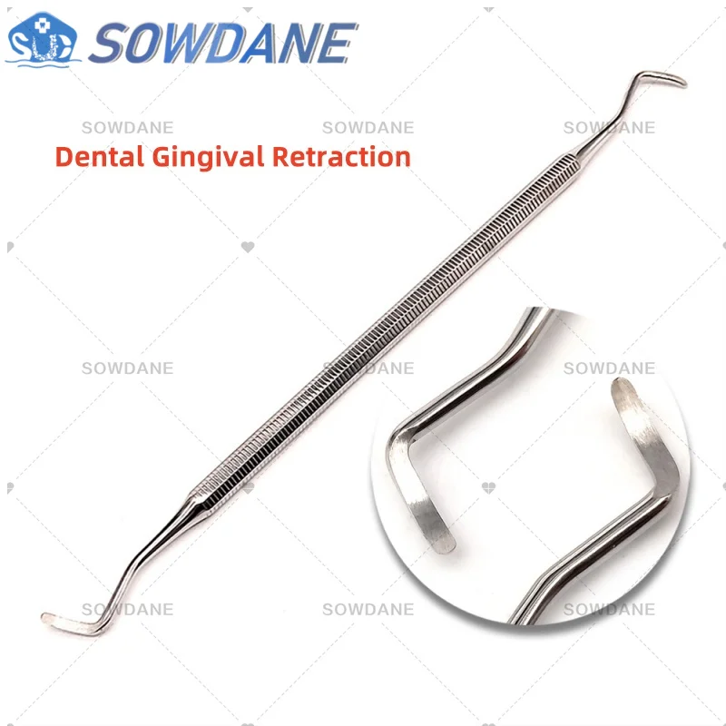 Dental Gingival Retraction Packer Tool Instrument Stainless Steel Gingival Separator Gum Splitter Dental Scaler Gum Stripper