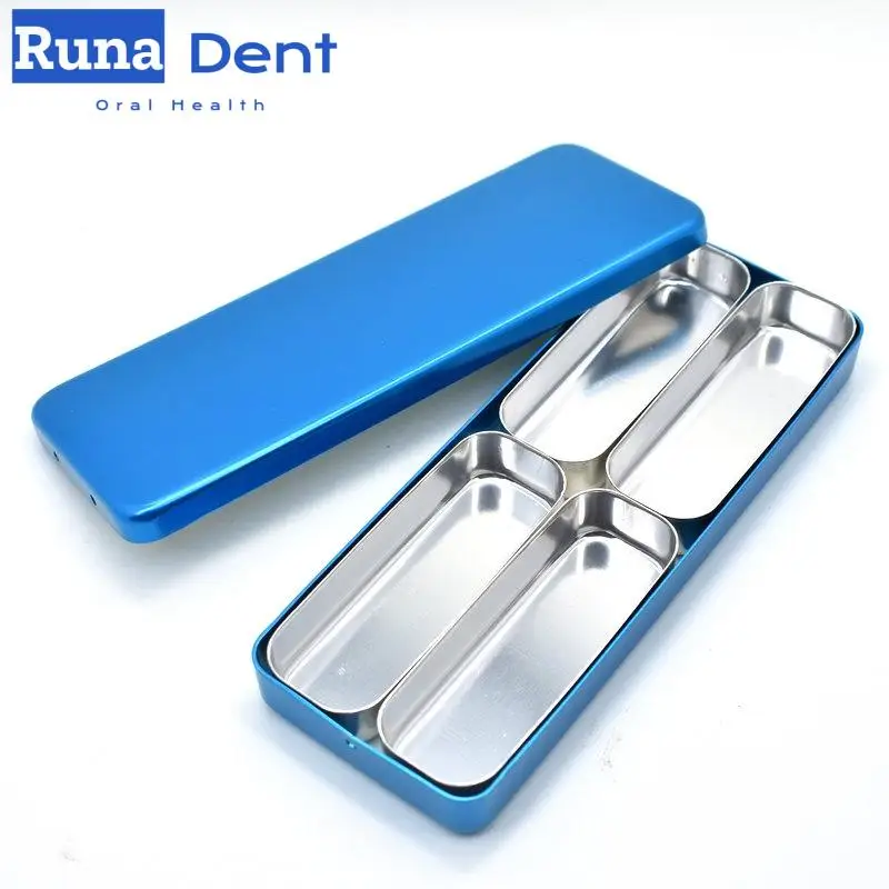 Dental Sterilizer Metal Case Endo Files Holder Box Autoclave Sterilizer Case Burs Holder Box for Oral Care Tools