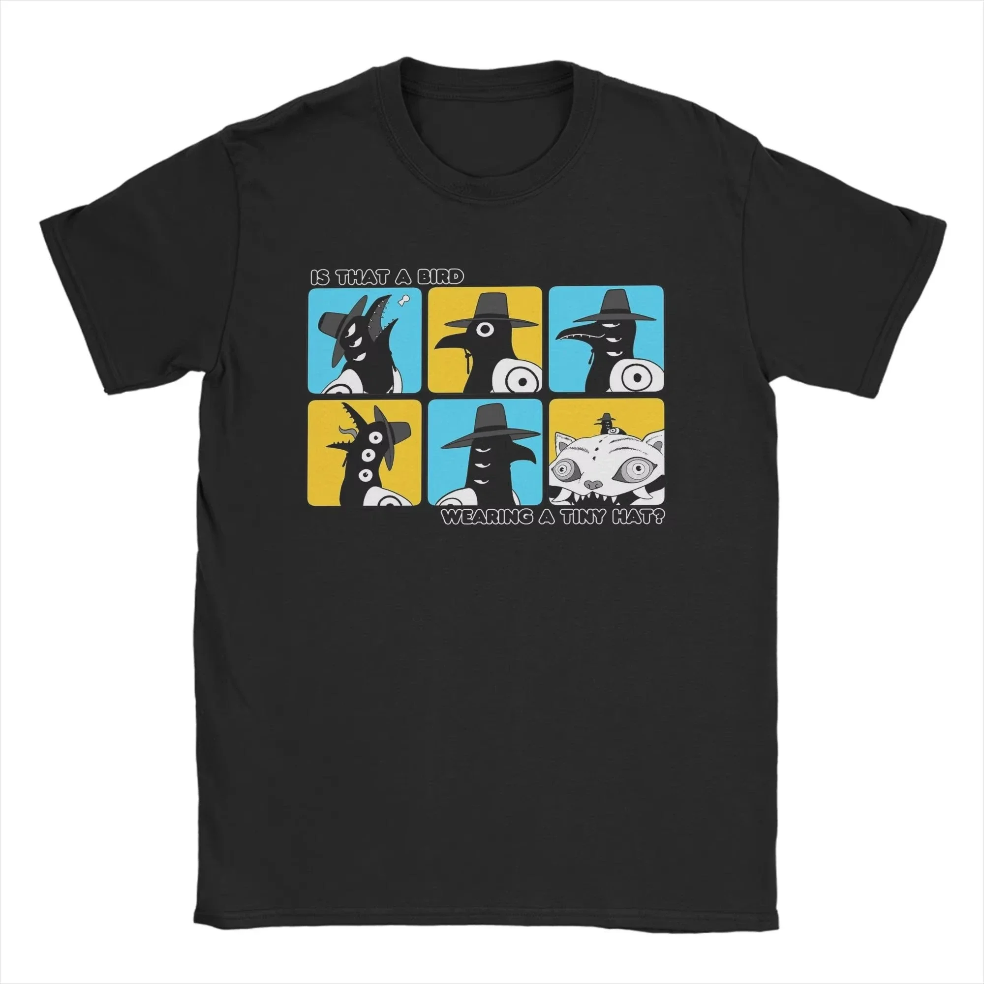 هو أن طائر يرتدي قبعة صغيرة Kpop شيطان الصيادين القطن تي شيرت الرجال الصيف تي شيرت س الرقبة الهبي تي شيرت بلايز كبيرة الحجم #2