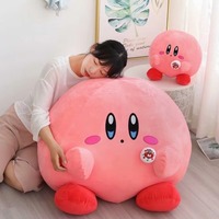 60cm Big Size Kirby Kawaii Cartoon Anime Plush Stuffed Doll Room Plushies Pillow Ornaments Cute Peluche Children's Holiday Gifts