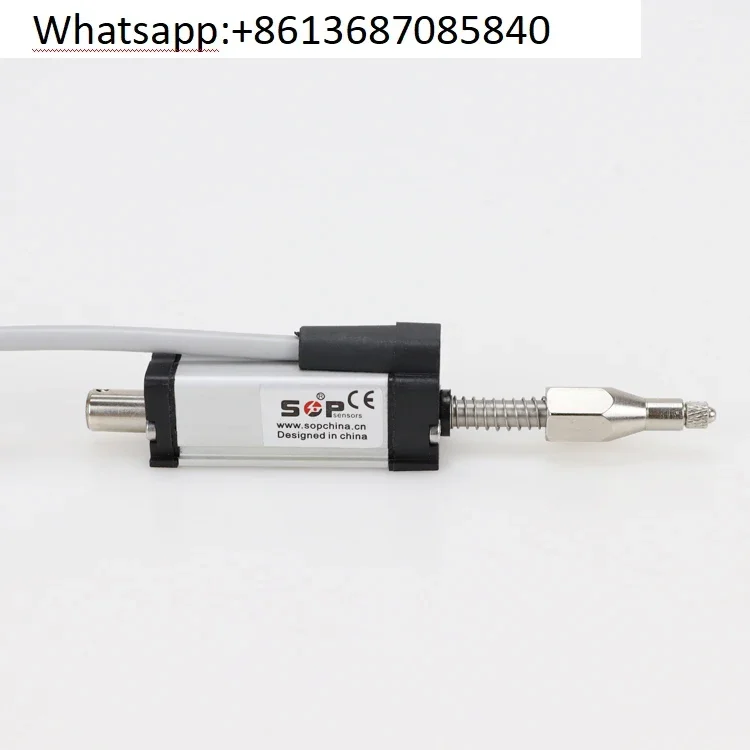 SOP micro tie rod electronic ruler KTR10 25 50mm spring self-return linear displacement transducer