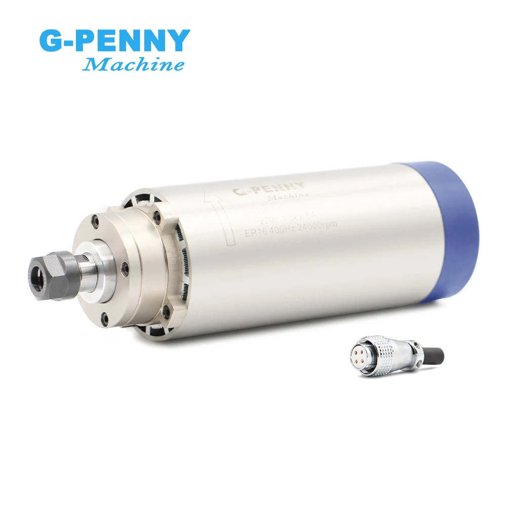 التخصيص Gpenny 1.5KW ER16 D80mm 220 فولت/380 فولت تبريد الهواء المغزل 4 قطعة محامل محرك المغزل باستخدام الحاسب الآلي #1