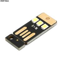 One / 5pcs 0.2W USB LED Bulb Book Light For Laptop PC Powerbank Night Lamp Mini Pocket Card USB Power LED Night Light