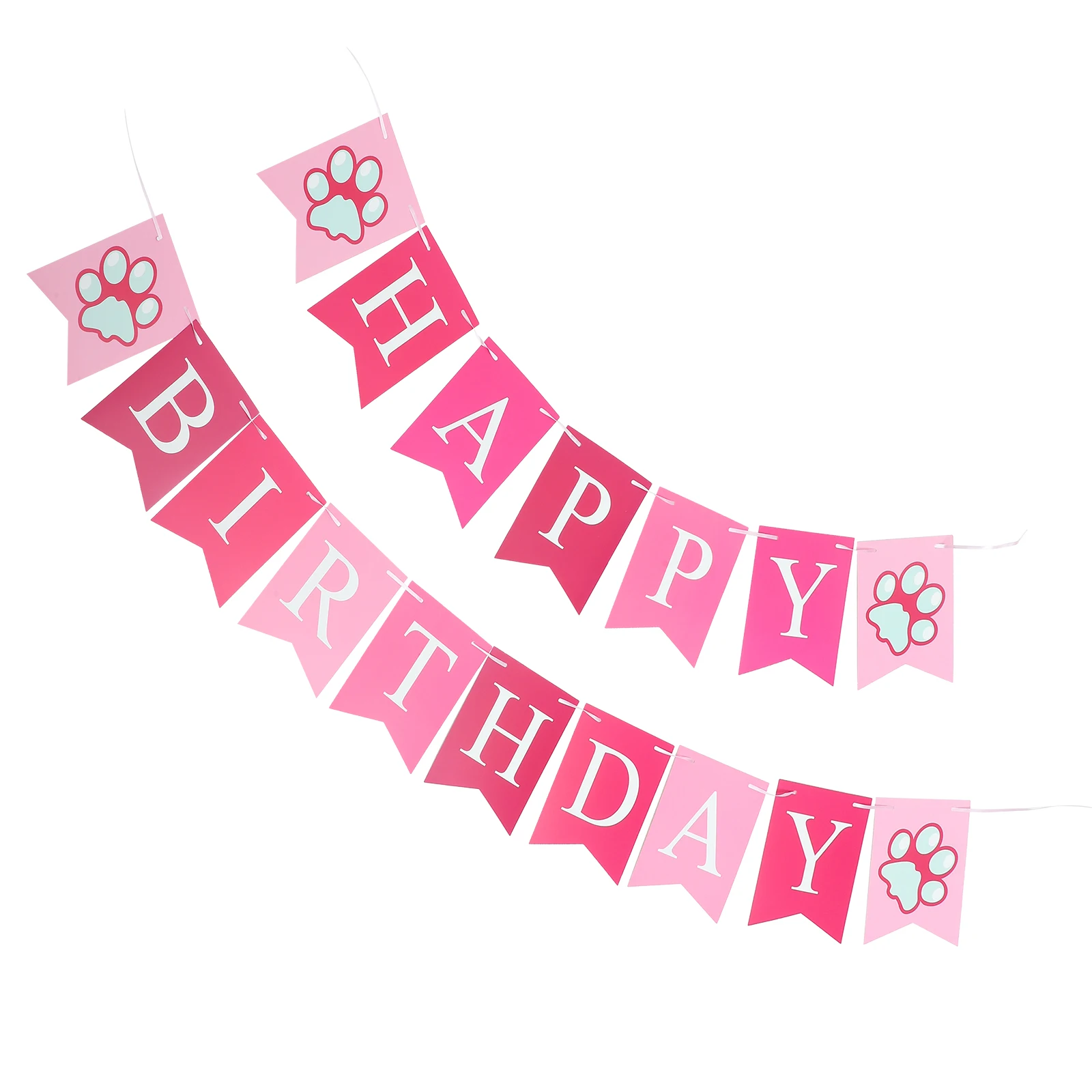 

Pet Birthday Decoration Dog Party Supplies Happy Banner Reusable Cotton Material Easy Install Remove Dog Themed Party