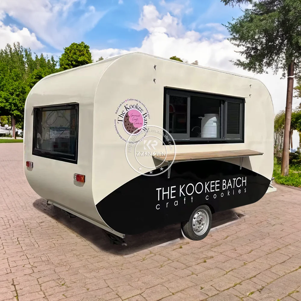 

Custom Food Trailer Coffee Pizza Kiosk Mobile Kitchen Fully Equipments Concession Food Truck Van Ice Cream Snack Cart