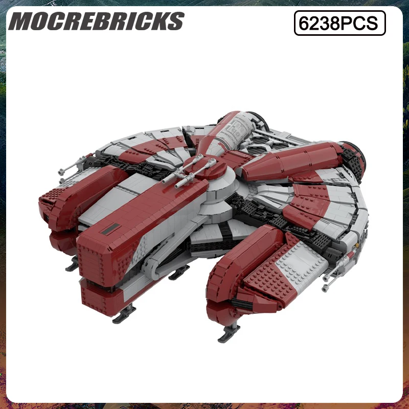 

Space War Series MOC Ebon Hawk Spaceship Assembling Building Blocks Model Set Children's Toys Xmas Gifts