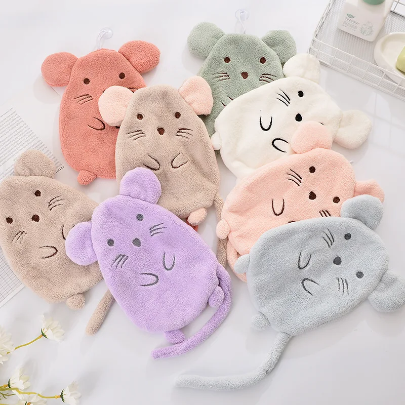 

Hand Towel Hanging Cute Household Absorbent Towel, Hand Towel,student Hand Towel Coral Fleece Absorbent