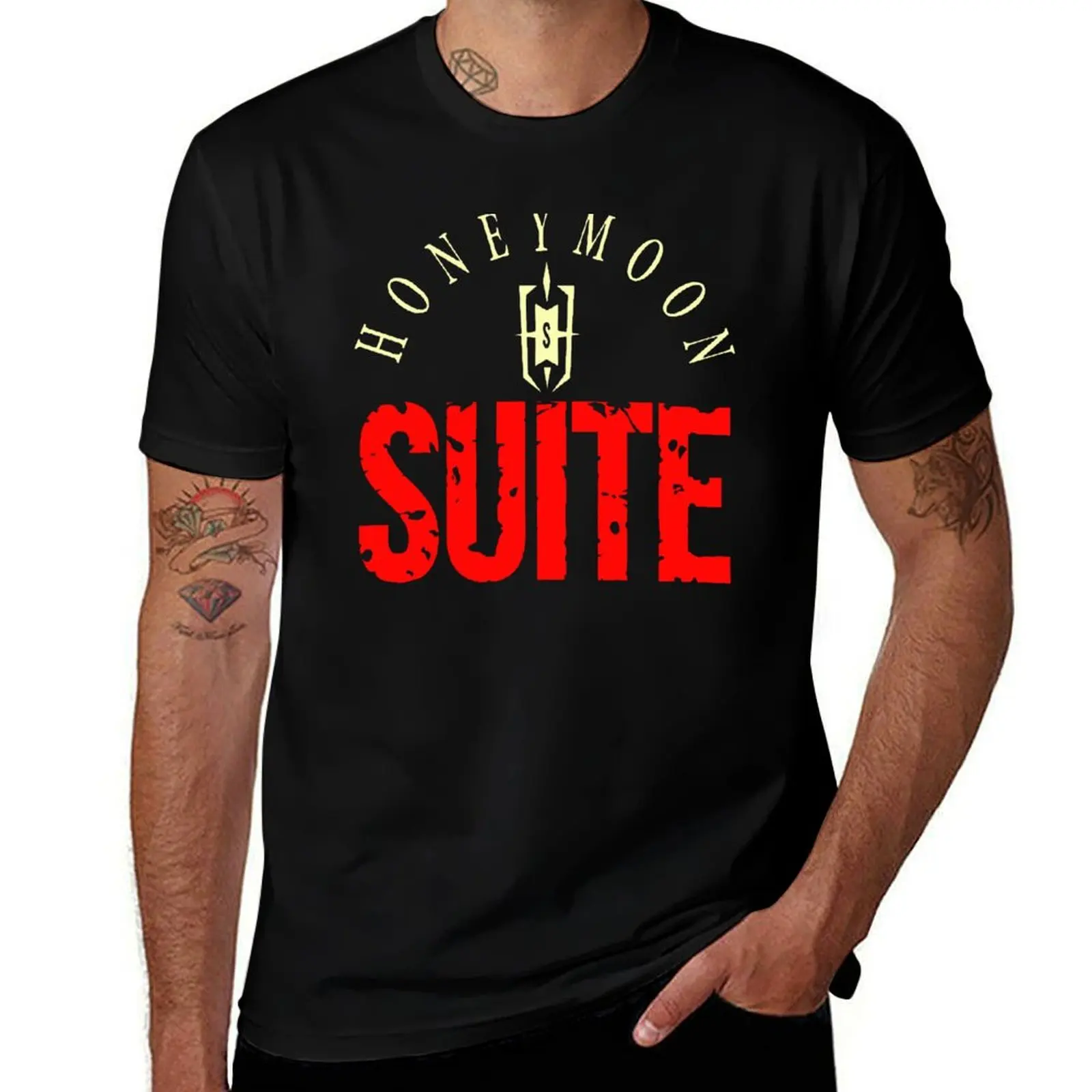 

HONEYMOON SUITE BAND T-Shirt oversized graphic tee designer shirts blue archive t shirts for men pack