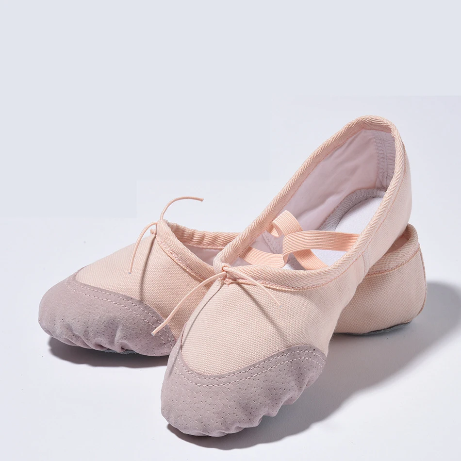 

Patchwork Children's Dance Shoes Adjustable Soft Sole Lace Up Practice Breathable Comfortable Non Slip Adult Ballet Shoes 2025