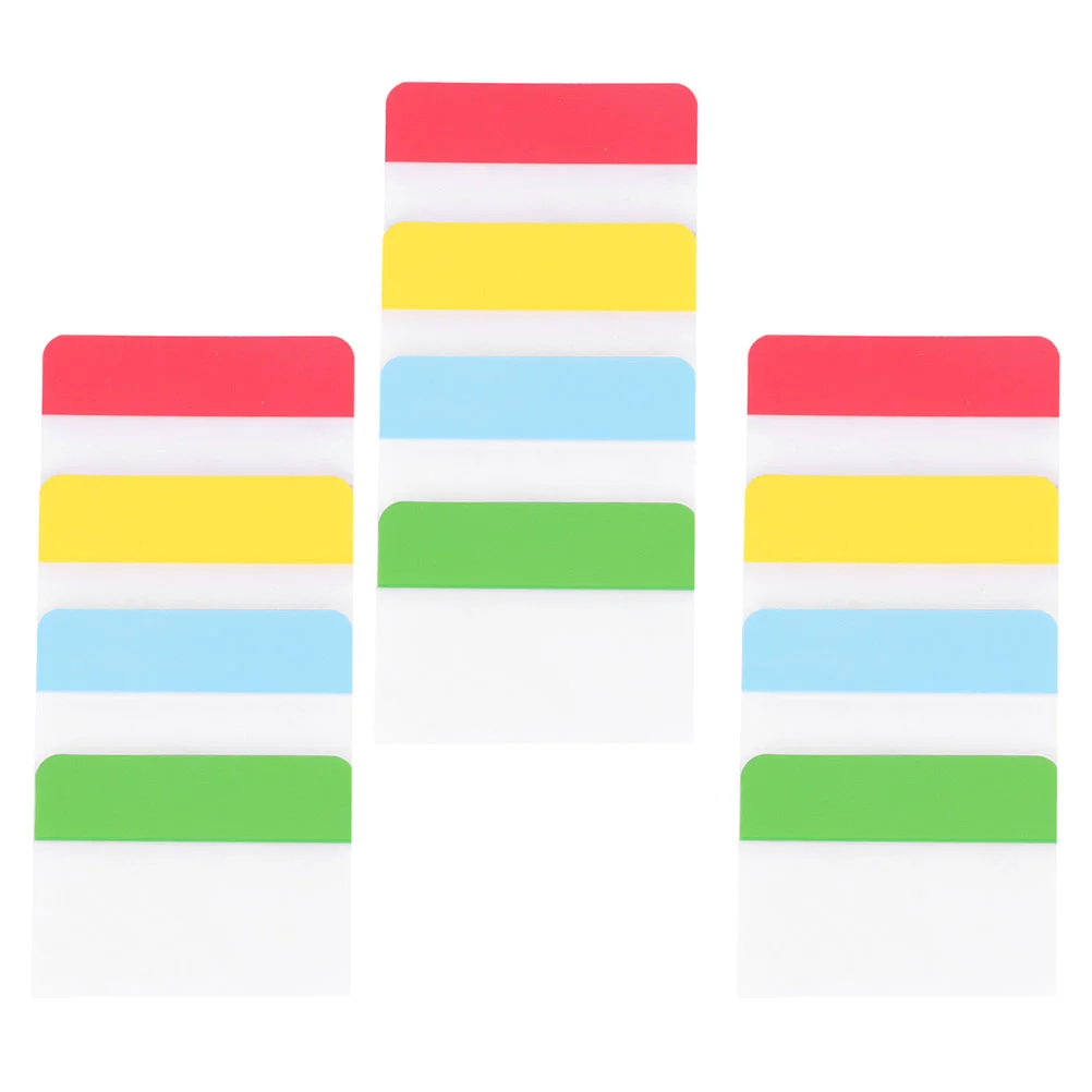 

3 Sets Flags Category Index Sheet Page Marker Dividers Stickers Notes Text Highlighter Strips Bright Color Tabs Sticky