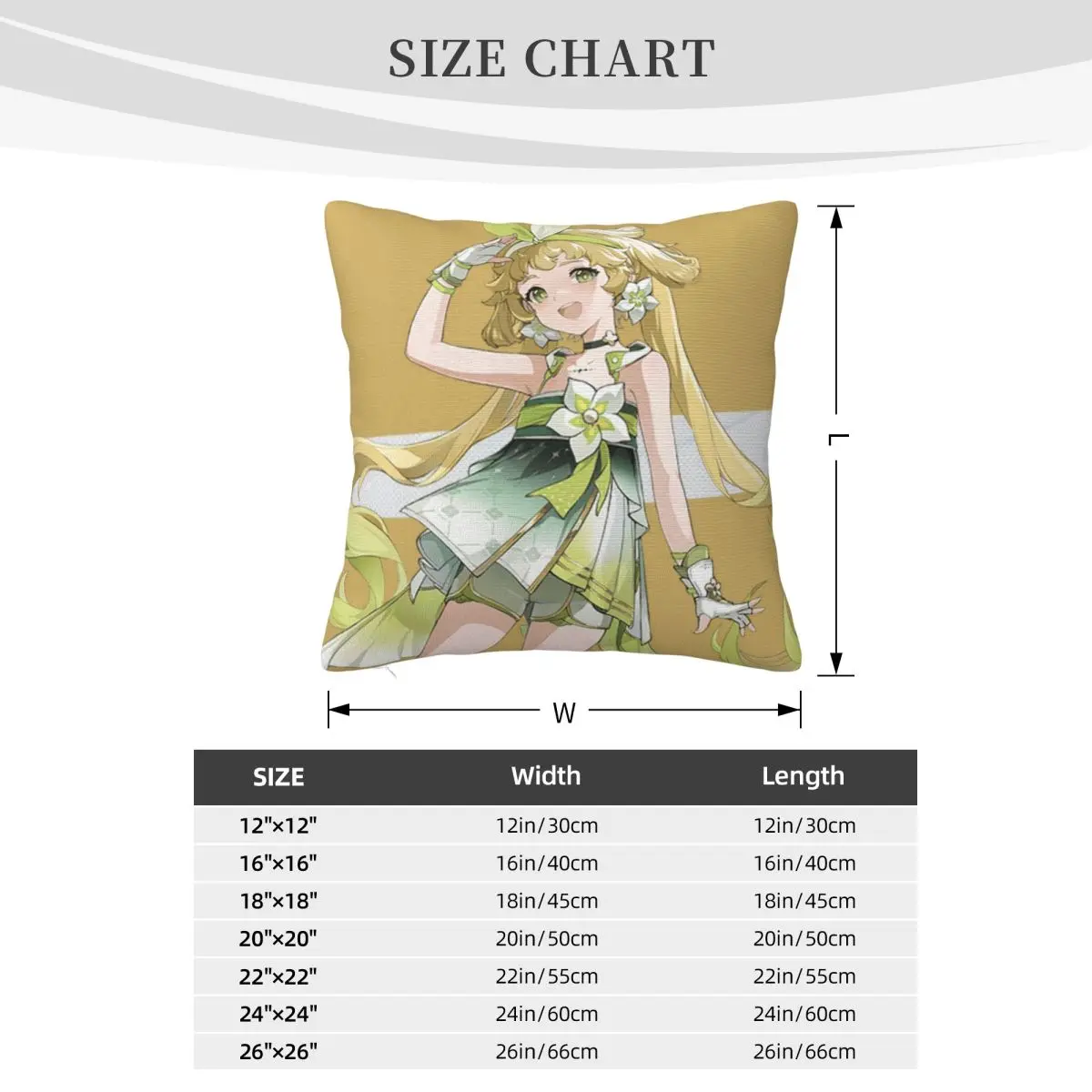 Wuthering موجات لعبة 02654 Dakimakura وسادة تغطي غطاء للوسادة Dakimakura كيس وسادة غطاء وسادة