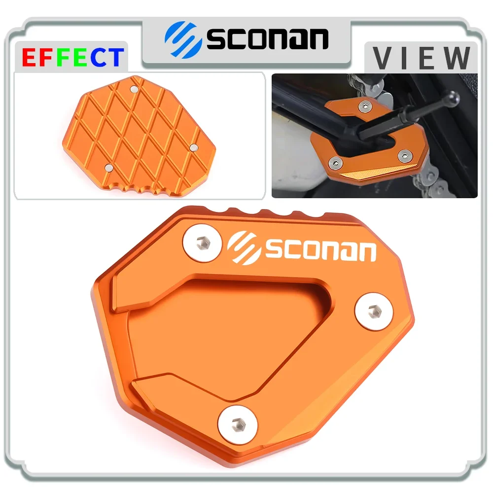For 1290 Super Duke GT 2018 2019 2020 2021 Motorcycle Accessories CNC Aluminum Kickstand Side Stand Extension Pad Enlarge Plate