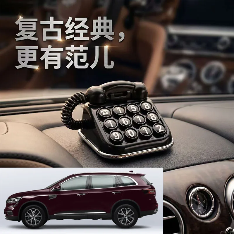 FOR Renault Parking Number Plate, Creative Car Moving Sign, Car Phone Number Sign, Hidden Number Design, Car Interior Decoration
