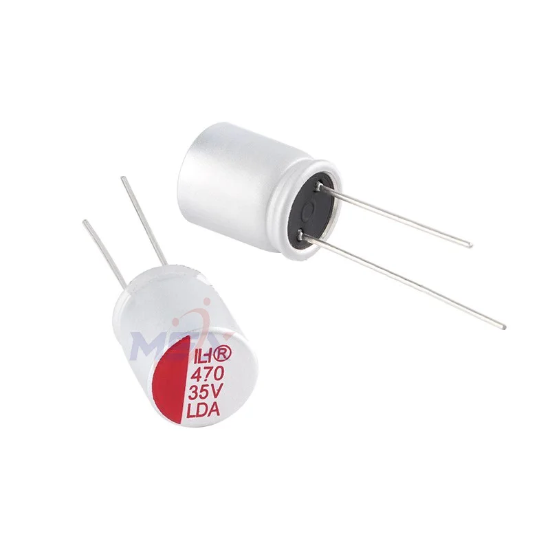 Direct insertion solid-state aluminum electrolytic capacitor 220uF ± 20% 25V plug-in, 6.3 * 9mm