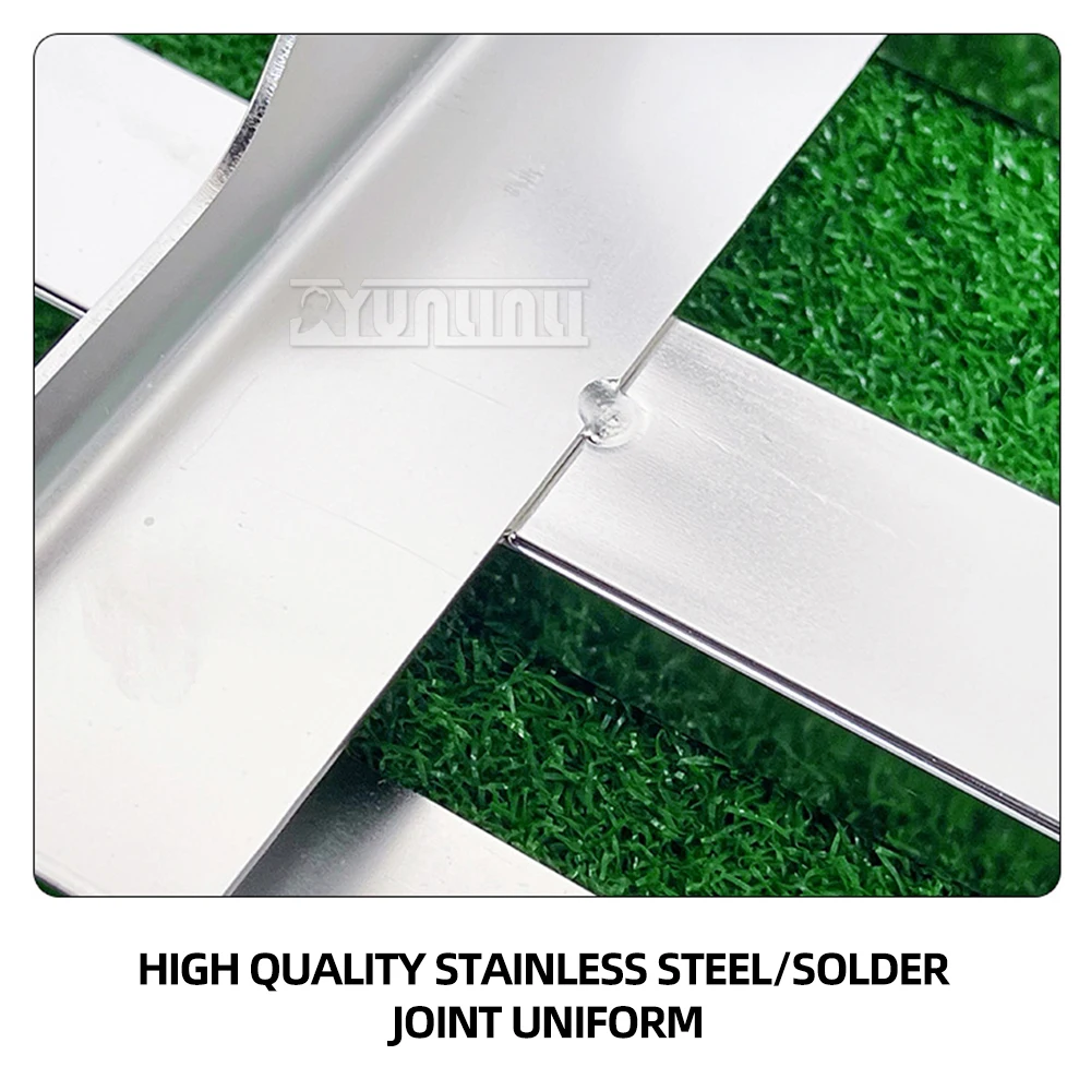 กอล์ฟสนามหญ้า Leveling Rake สแตนเลสสตีลดิน Leveler Heavy Duty ภูมิทัศน์ทราย Crusher กันสนิมสวมใส่