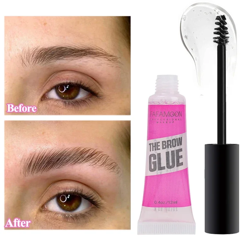 Transparent Waterproof Eyebrow Styling Glue Lasting Quick-drying Natural 3D Wild Eyebrow Pomade Setting Soap Gel Makeup Cosmetic