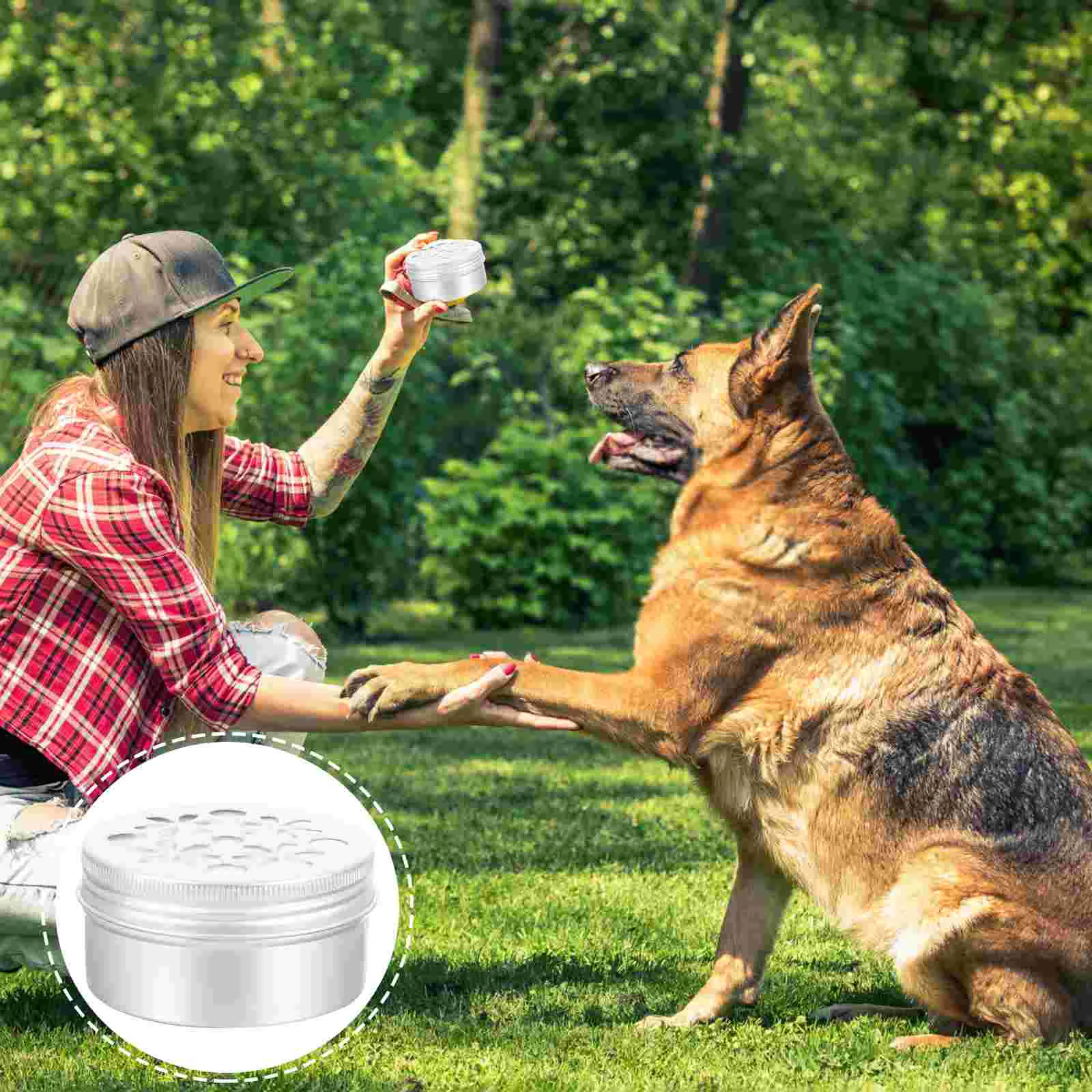 

10 Pcs Dog Training Supplies Kit for Come Small Container Metal Tins with Lids Aluminum Dogs Work