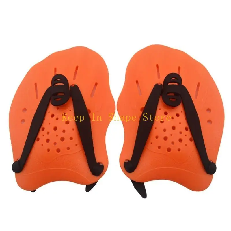 U1JC Professional Swim Hand Paddles for w/ Adjustable Straps for Training Power Stren