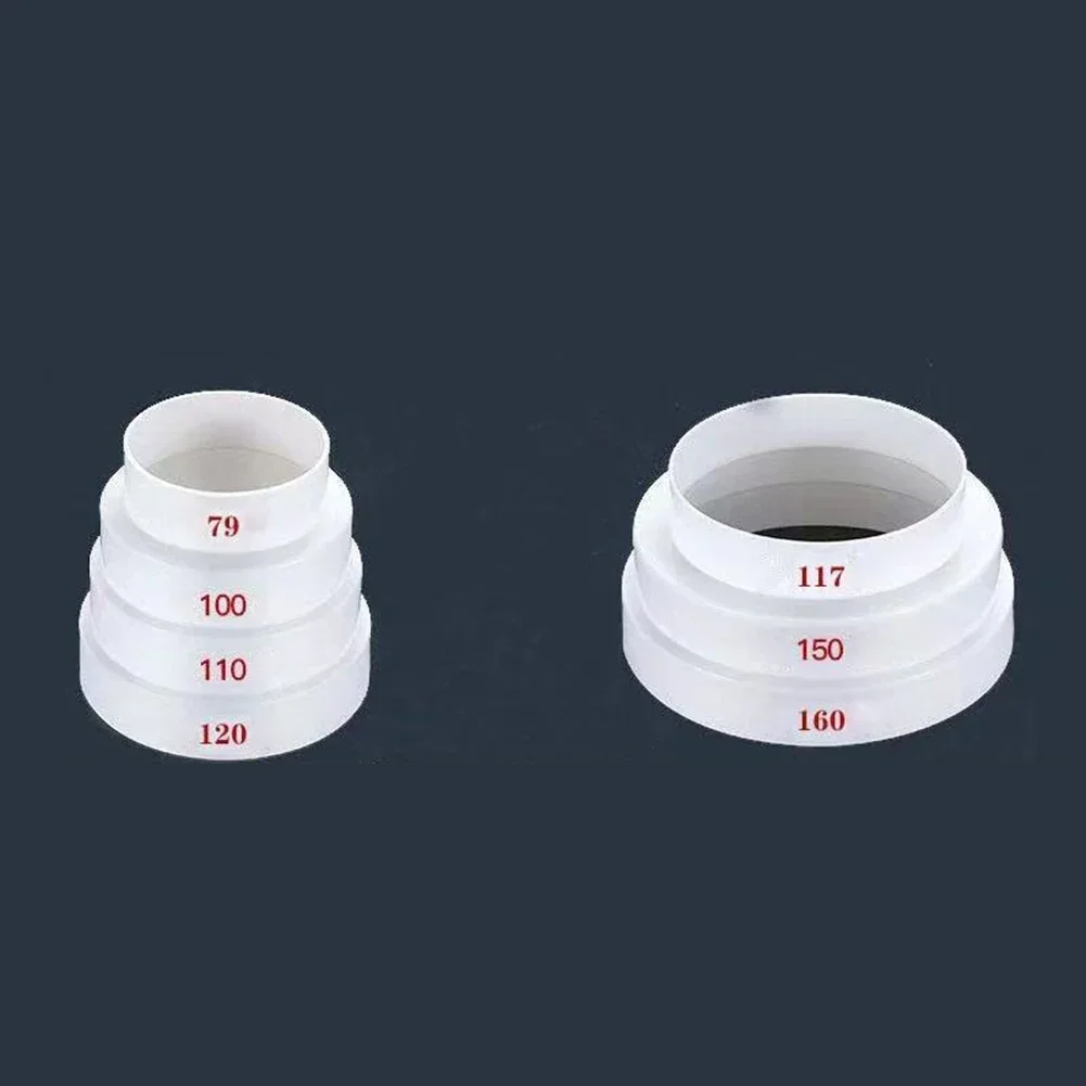 1pcs 80/100/110/120/150/160mm Duct Multi Extractor Fans Pipe Connector Ventilation Pipe Reducer Adapters Plastic Fitting