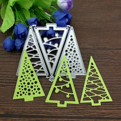 Choinka wycinanka metalu wykrojniki szablony Die Cut dla DIY Scrapbooking papierowa karta albumu tłoczenie