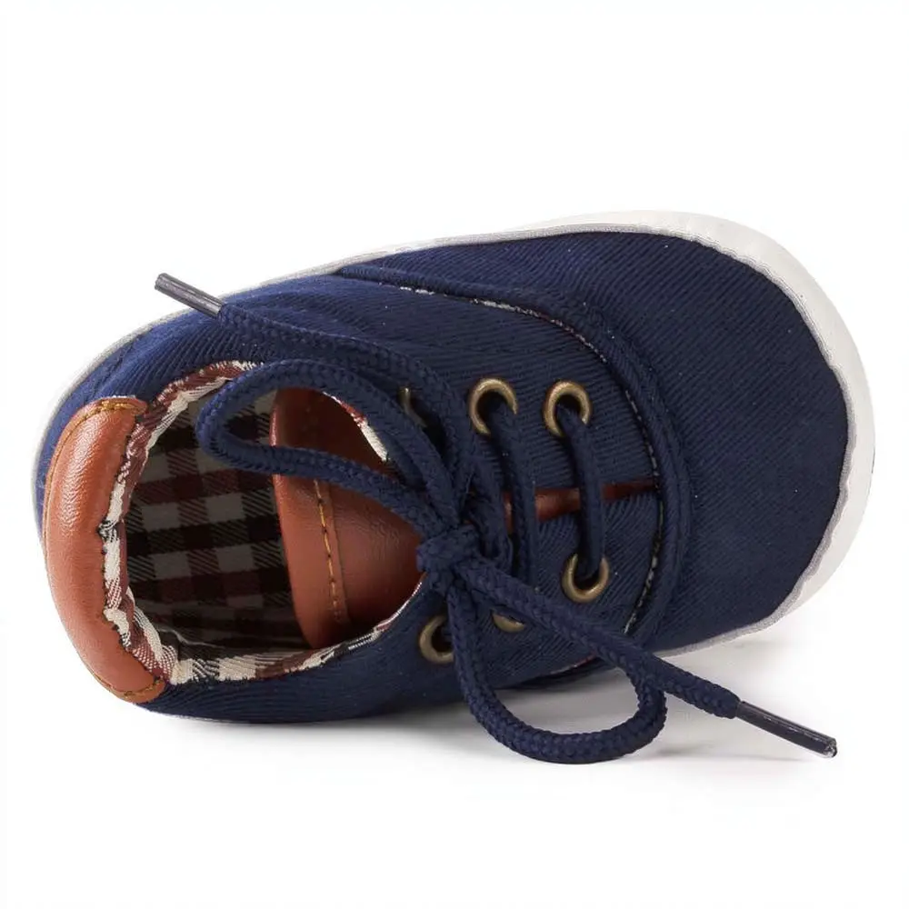 Breathable Canvas Baby First Walker Shoes Anti Slip Soft Bottom Prewalker Sneakers For Newborn Infants Boys Girls Spring Autumn