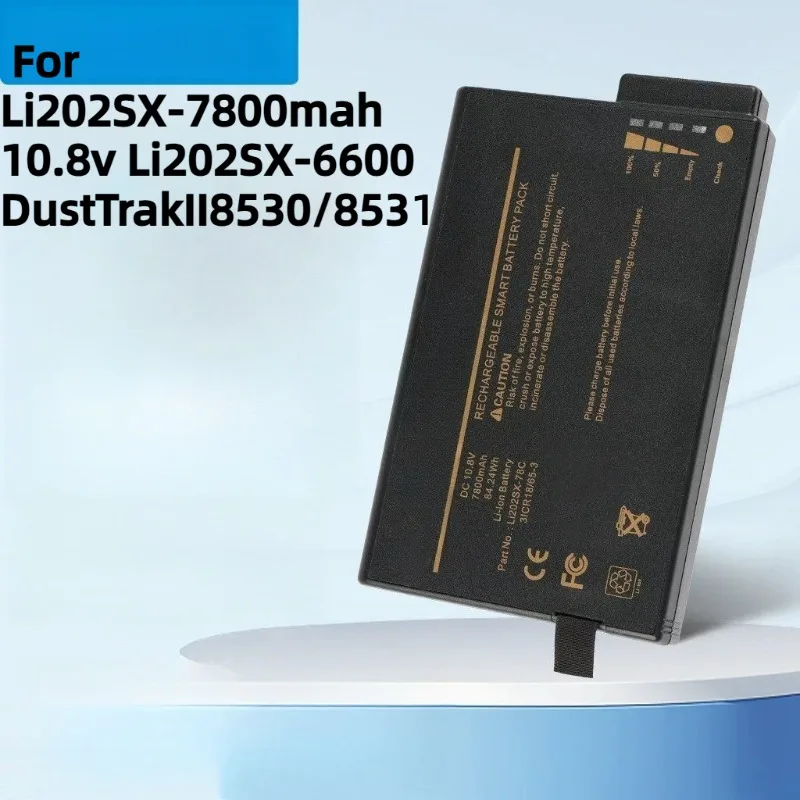 For Li202SX-7800mah 10.8v Li202SX-6600 DustTrakII8530/8531 Monitor Battery