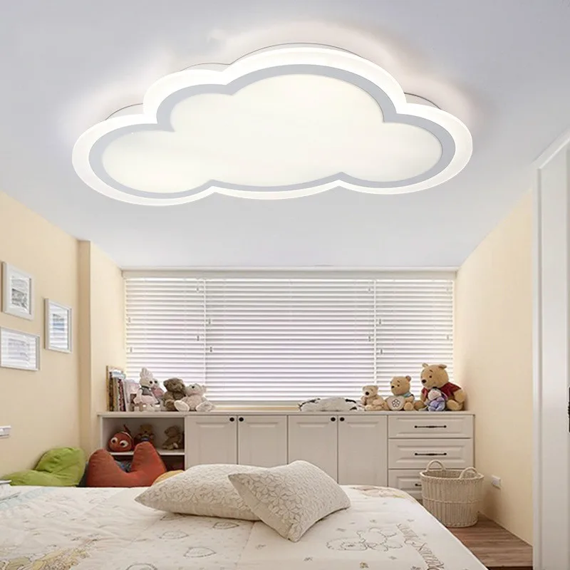 Hiện Đại Nhỏ Gọn Cực Cloud Acrylic Đèn Led Ốp Trần Cá Tính Sáng Tạo Sắt Trắng Phòng Trẻ Em Chiếu Sáng AC110-240V