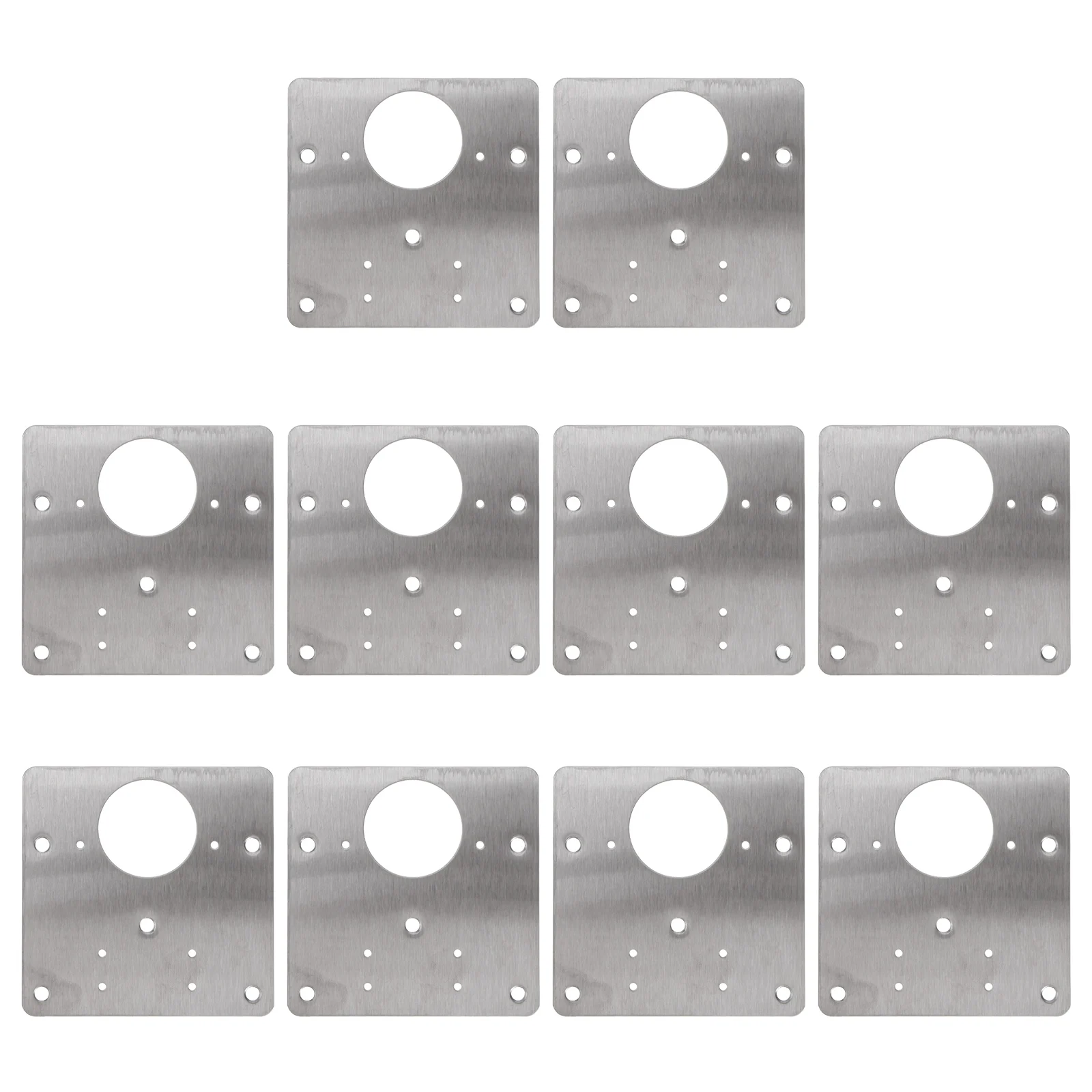 

10 Pcs Hinge Repair Plate Stainless Steel Mending Bracket Kitchen Cabinet Hinges Metal Storage Durable Reinforced Strength Easy