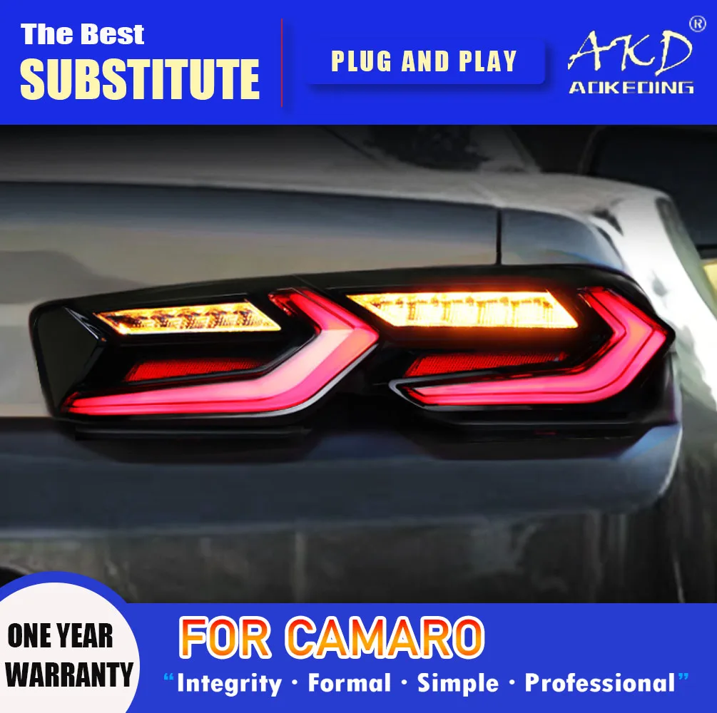 

AKD Tail Lamp for Chevrolet camaro RS LED Tail Light 2019-2020 camaro RS Rear Fog Brake Turn Signal Automotive Accessories