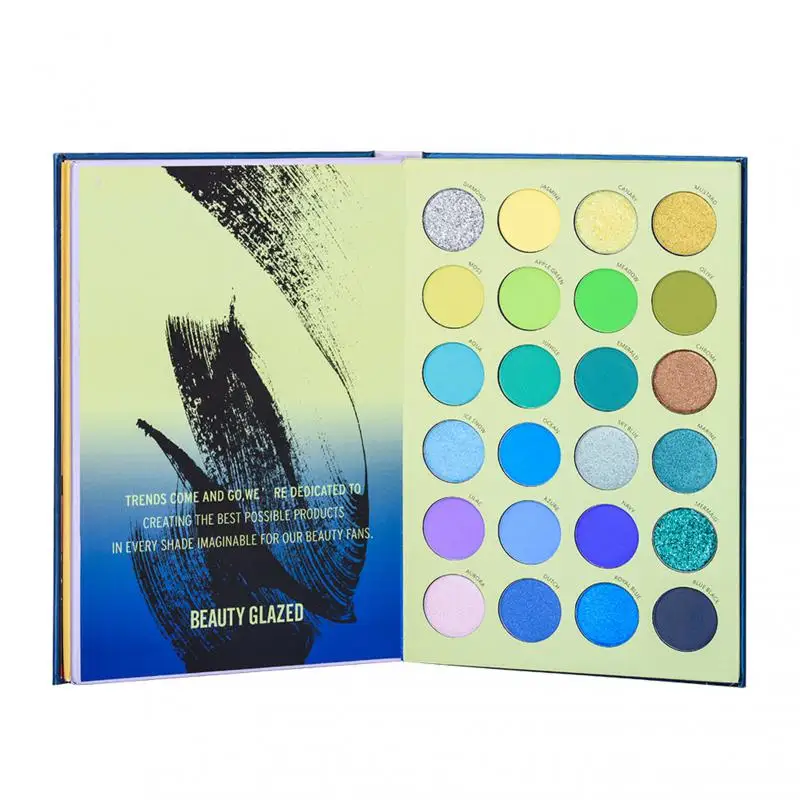 Palette de fards à barrage imperméables, 256 couleurs scintillantes, pigment de fard à barrage longue durée, document de terre, maquillage des yeux