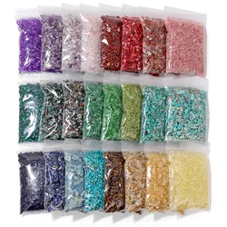 3-5mm Irregular Natural Stone Gravel Chips Quartzs Agates Minerals Stone Tumbled Specimen Stone for DIY Jewelry Aquarium Decor