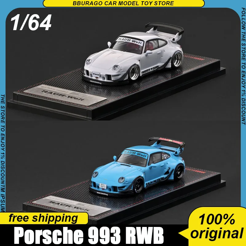 

Pre-Sale Ig 1:64 Porsche 993 Rwb Rauh Welt Widebody Full Alloy Static Jdm Modified Sports Car Collectible Model Toys Gifts Kids