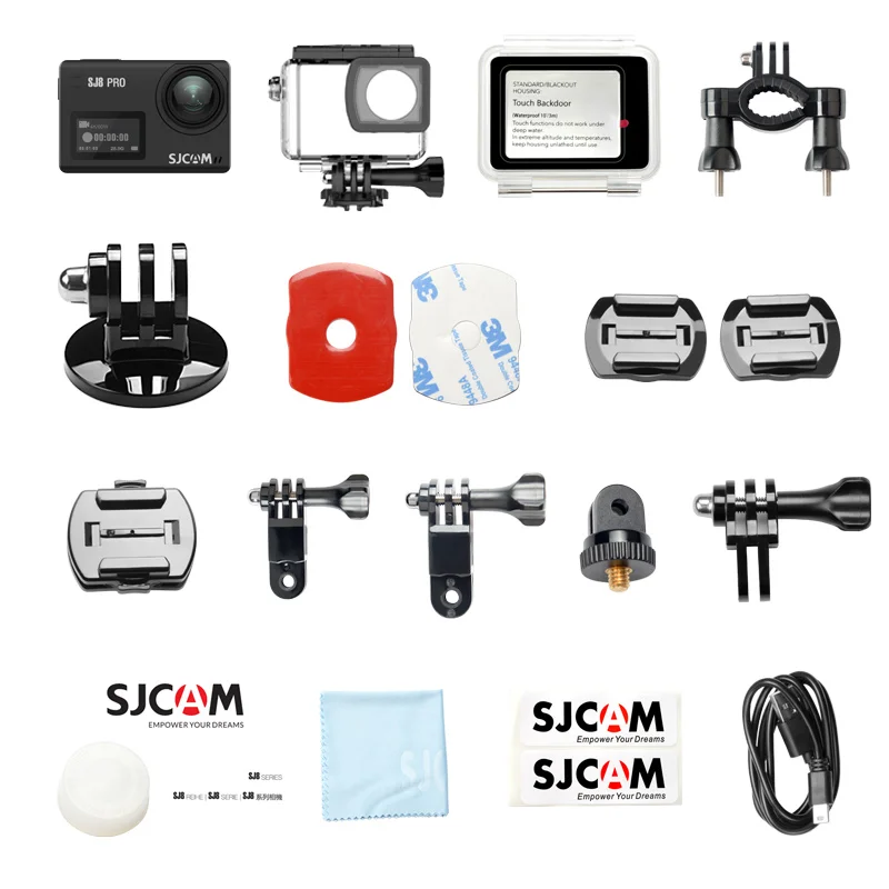 SJCAM SJ8 Pro Action  4K60FPS FHD Video 8x Digital Zoom 30M Waterproof 5G WiFi 2.33" Touch Screen Sports