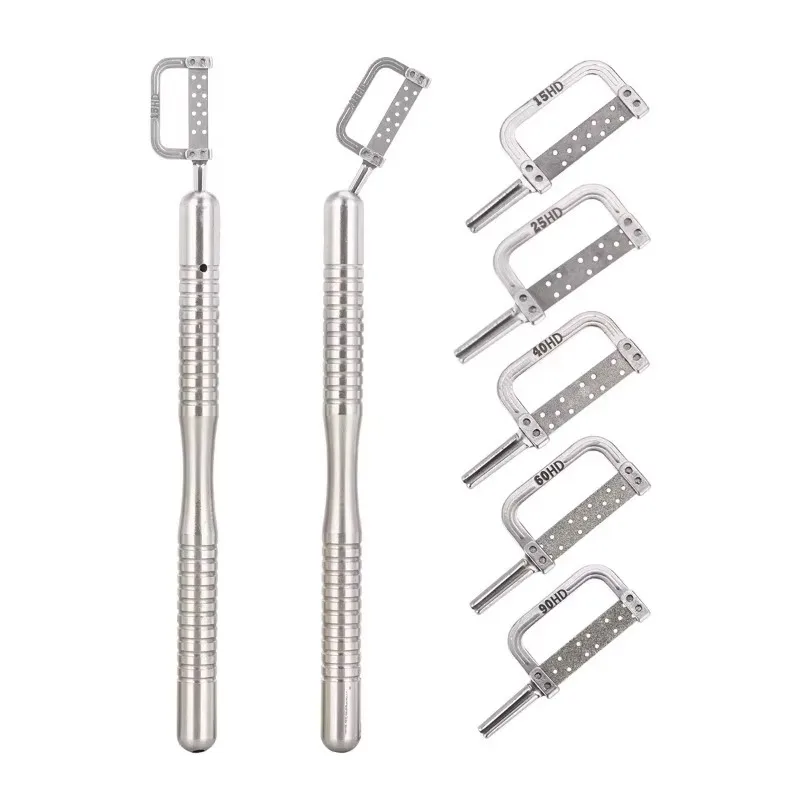 Dentistry Orthodontics Manual Adjacent Glazed Set Piece Polishing Opening Teeth Gap Measuring Ruler Frosted Strip Corrective