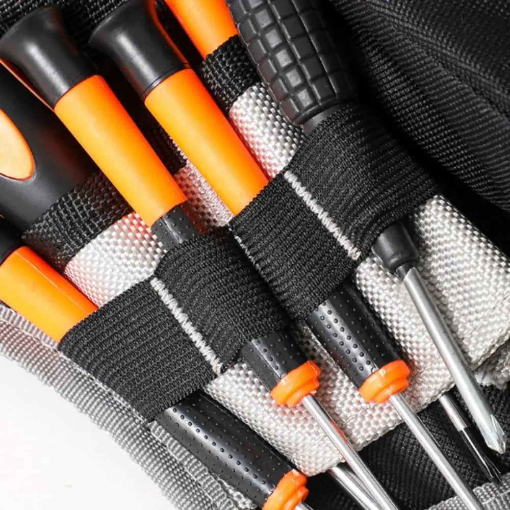 Oxford Cloth Electrician Tool Bag Portable Design Storage Capacity Portable Tool Bag Waist Worn Multifunctional Waist Bag