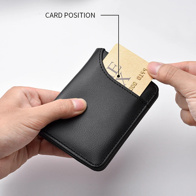 Car Men\'s Leather Wallet motor vehicles Card Ticket Storage Bag For VW GTI Jetta Golf Tiguan Transporter Passat GTD Polo