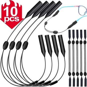 범용 조절식 안경 리테이너, 스포츠 선글라스 리테이너, 유니섹스 스트랩, 안전 안경 거치대, 대형 라운드 헤드, 1-10 개