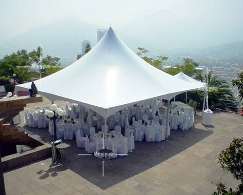 

Pagoda Tent New Design Outdoor Party Pagoda Tent with Transparent Pvc Window Pop up Tent T6 Aluminum Structure Frame for Event